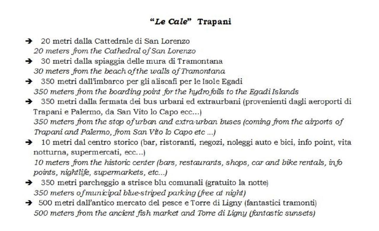 Le Cale Bed & Breakfast Трапани Екстериор снимка